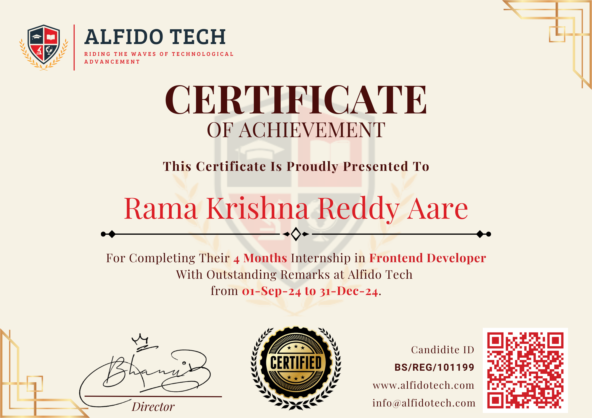 sample certificate of completion